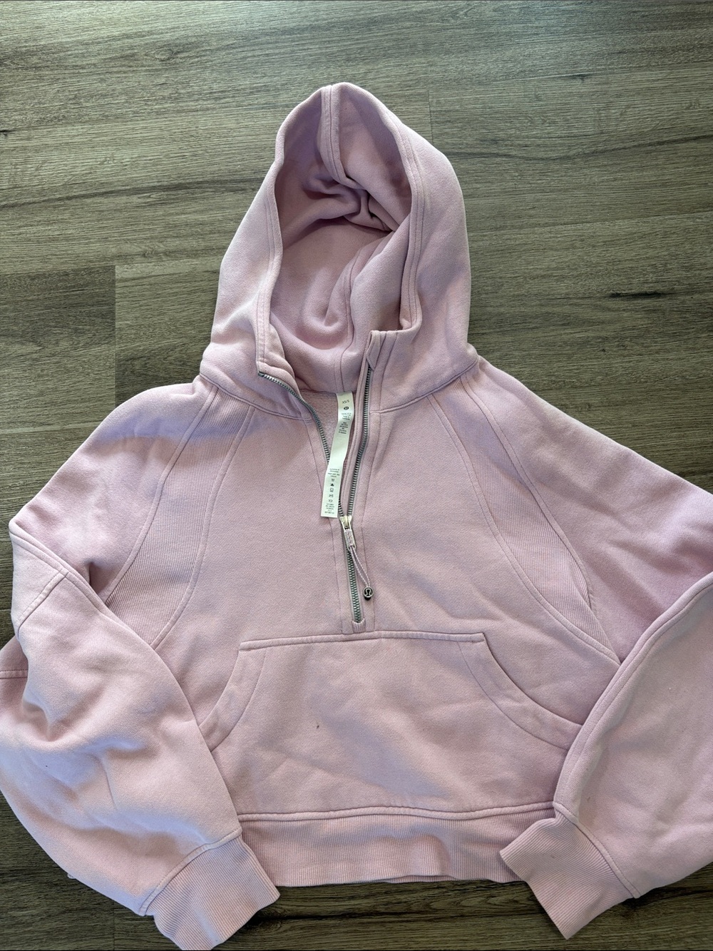 lululemon athletica Light Pink Half-Zip Hoodie